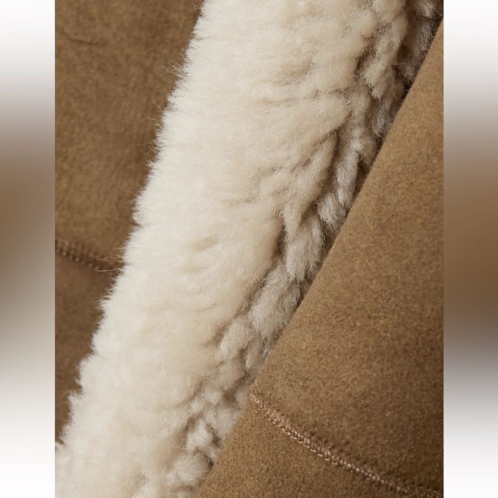 NWT NOUR HAMMOUR Asymmetric shearling coat - Picture 7 of 14